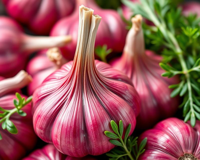 Czosnek czerwony – zdrowotne właściwości i zastosowanie w diecie